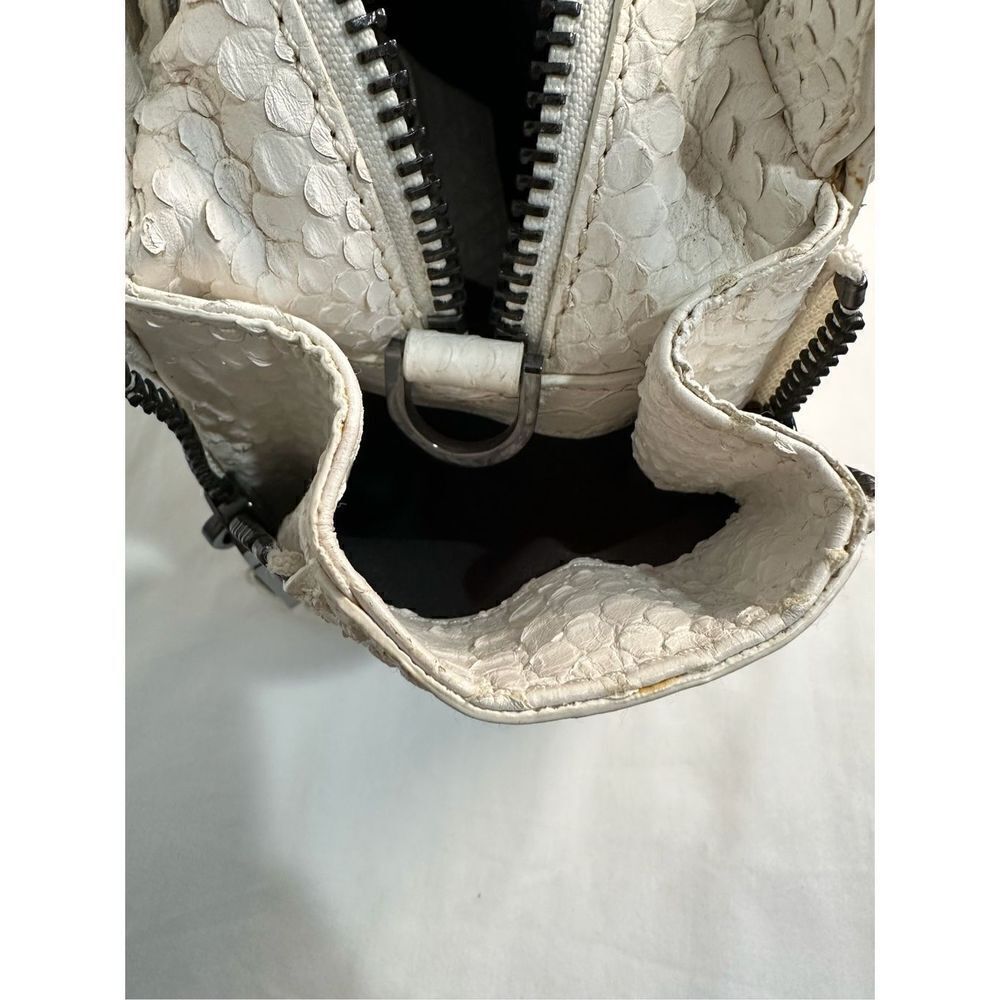 Botkier Ivory Leroy Embossed Anaconda Satchel Size 15” x 6.25” x 8.25”. #M-0925 - Picture 10 of 15